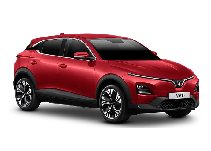 VinFast VF6 red electric car Rajasthan