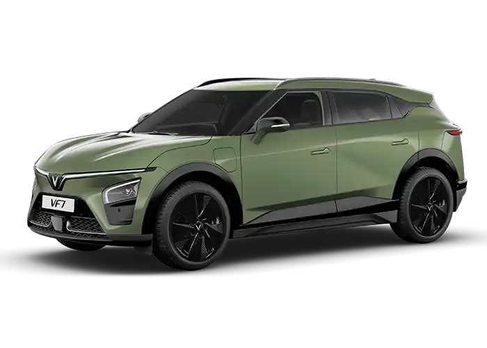 VinFast VF7 green electric car Delhi